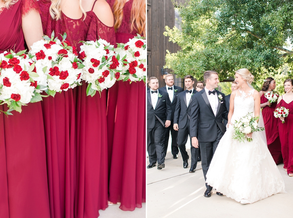 Megan + Jay Burgundy Carriage House Wedding Joanna Krueger Photography