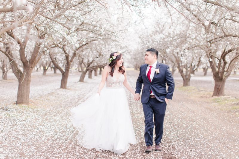 Bakersfield, California Almond Blossom Portraits Tiffany & James