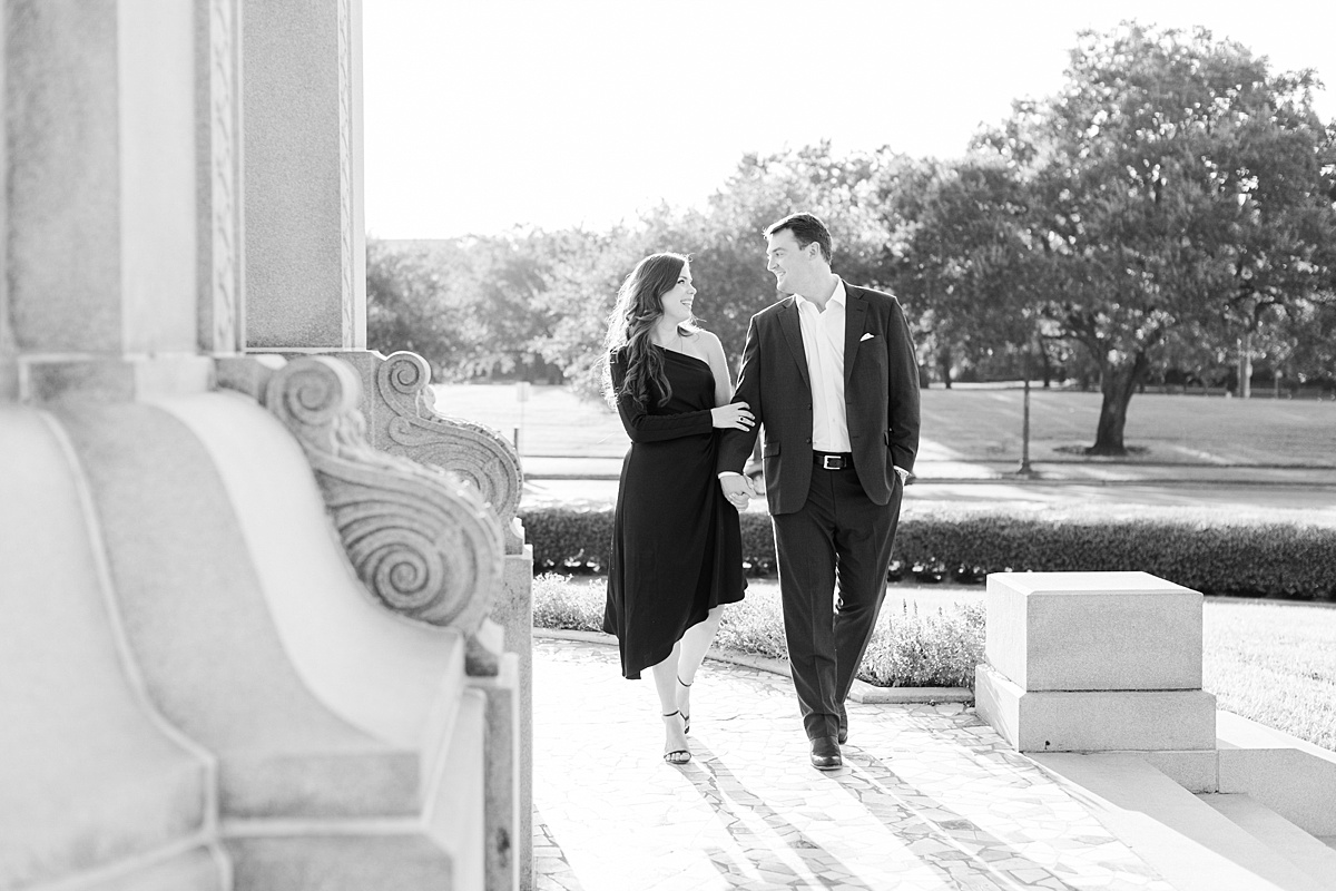 A Hermann Park engagement session in Houston, Texas