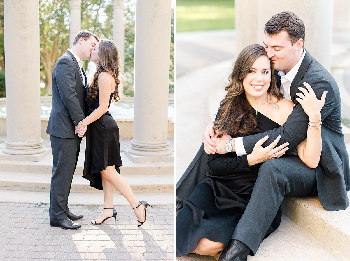 A Hermann Park engagement session in Houston, Texas
