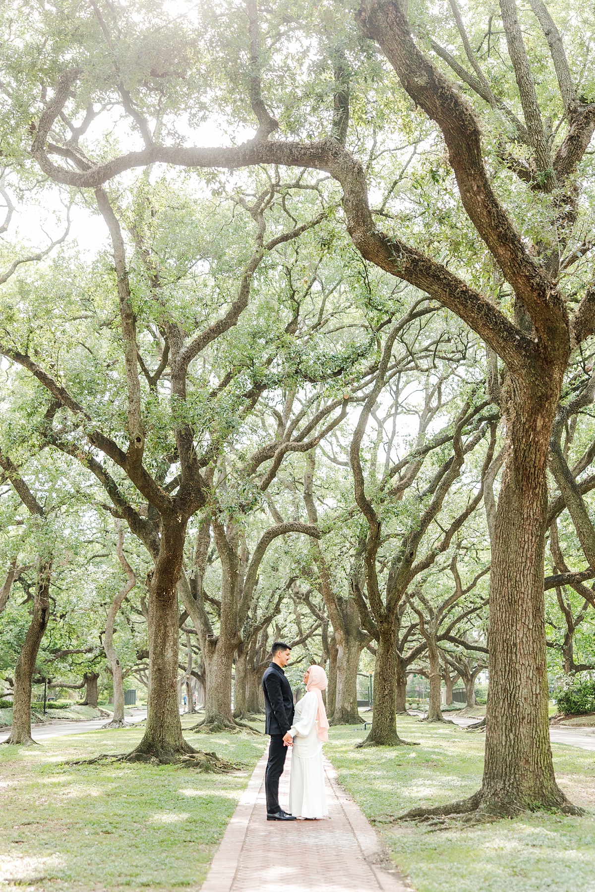 A North Boulevard and Hermann Park Engagement Session